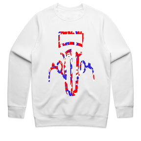 🇺🇸 Red, White & Blue Vintage Hot Rod Outline T-Shirt – Patriotic Classic Car Tee