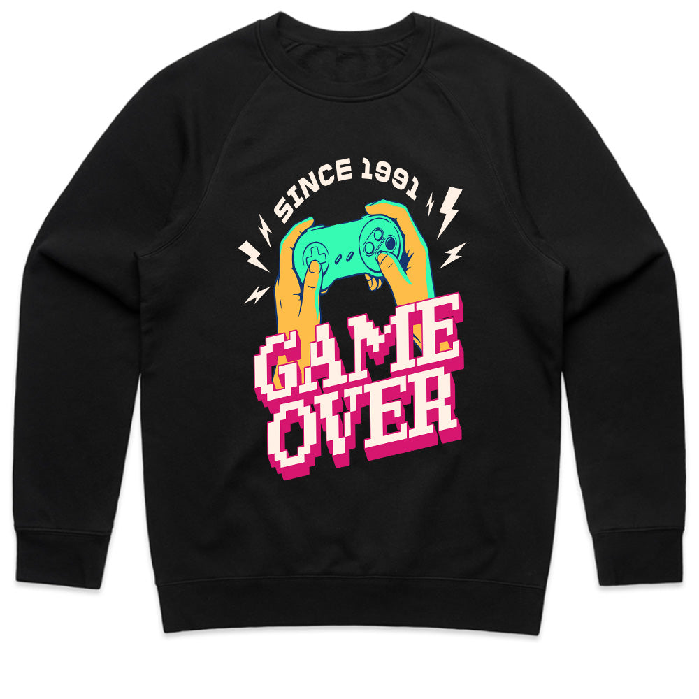 "Game Over Since 1991" Retro Gaming T-Shirt - Vintage Gamer Aesthetic