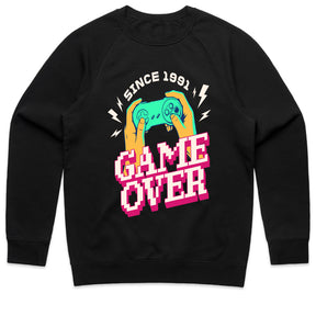 "Game Over Since 1991" Retro Gaming T-Shirt - Vintage Gamer Aesthetic