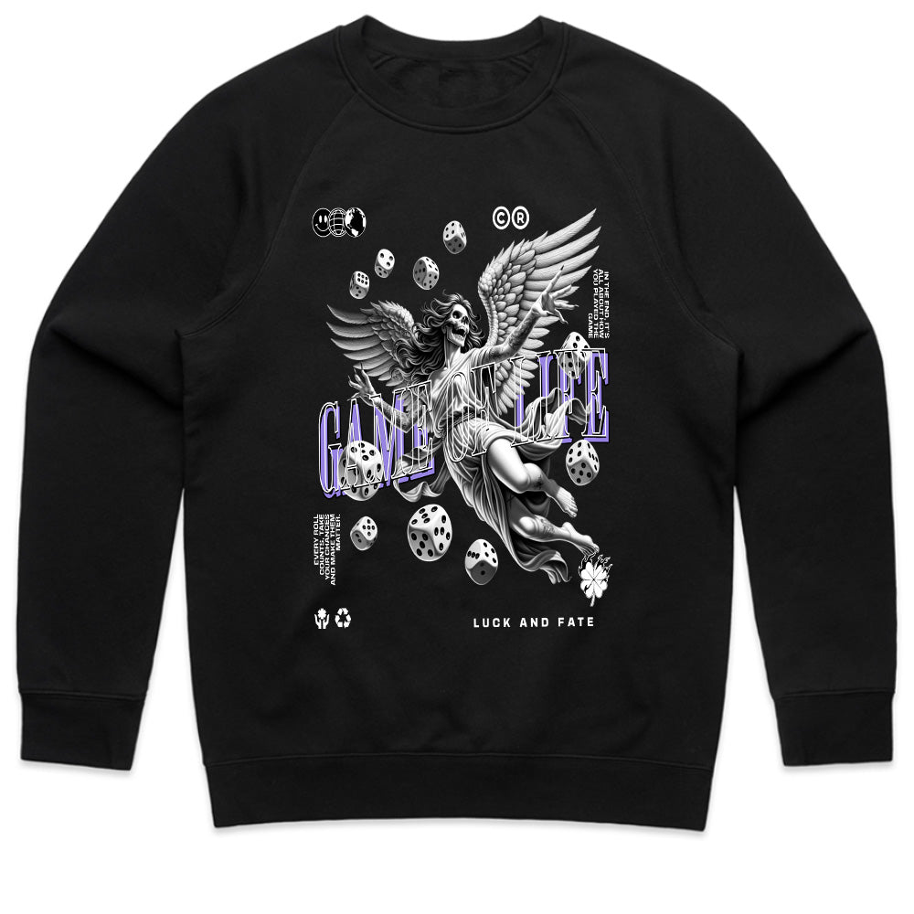 "Game of Life – Gothic Angel & Dice Fate T-Shirt"