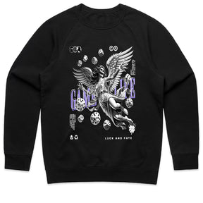 "Game of Life – Gothic Angel & Dice Fate T-Shirt"