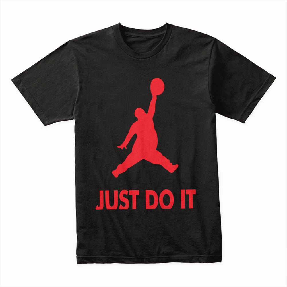 "Just Do It Tomorrow" Red Graphic T-Shirt - Motivational and Fun Design