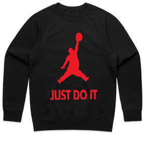 "Just Do It Tomorrow" Red Graphic T-Shirt - Motivational and Fun Design