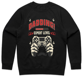 "Dadding! Expert Level" Gamer Dad T-Shirt – The Ultimate Fatherhood & Gaming Tee