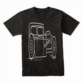 Vintage Hot Rod Rat Rod Steampunk Car T-Shirt – Classic Automotive Art for Car Lovers