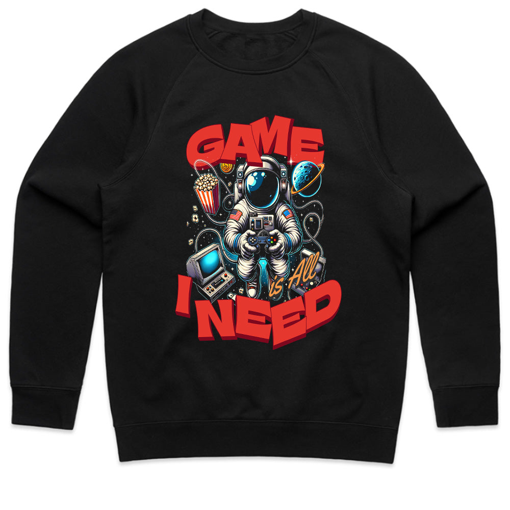 "Game Is All I Need – Astronaut Gamer T-Shirt for Space & Gaming Lovers"