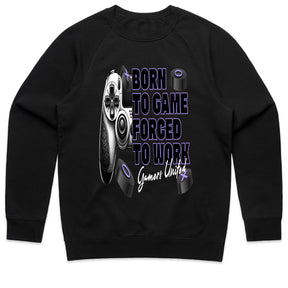 "Born to Game, Forced to Work – Gamer Lifestyle T-Shirt"