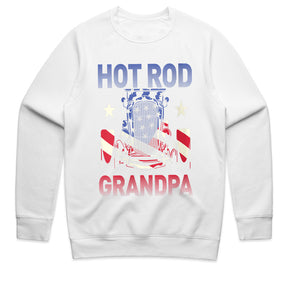 🇺🇸 Hot Rod Grandpa Patriotic Sweatshirt – Classic Car Enthusiast Gift