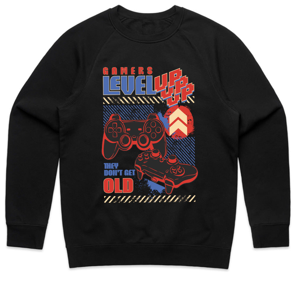 "Gamers Level Up – They Don’t Get Old" Retro Gaming Controller T-Shirt
