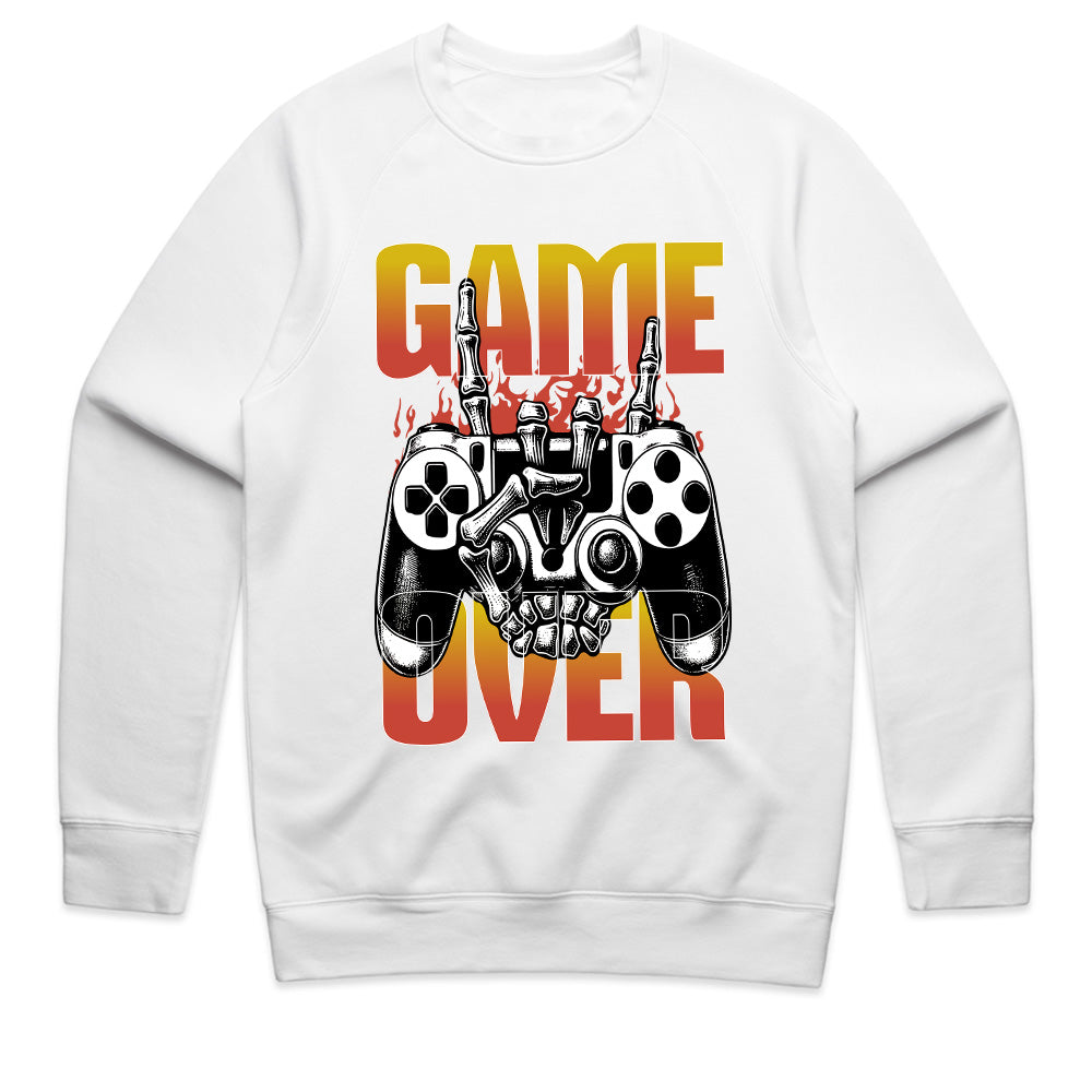 "Game Over" Skull Gamer T-Shirt - Hardcore Gaming Controller Design