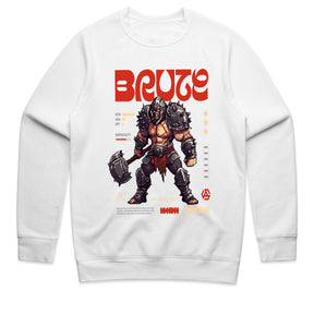 "BRUTE – Retro Pixel Warrior Gaming T-Shirt"