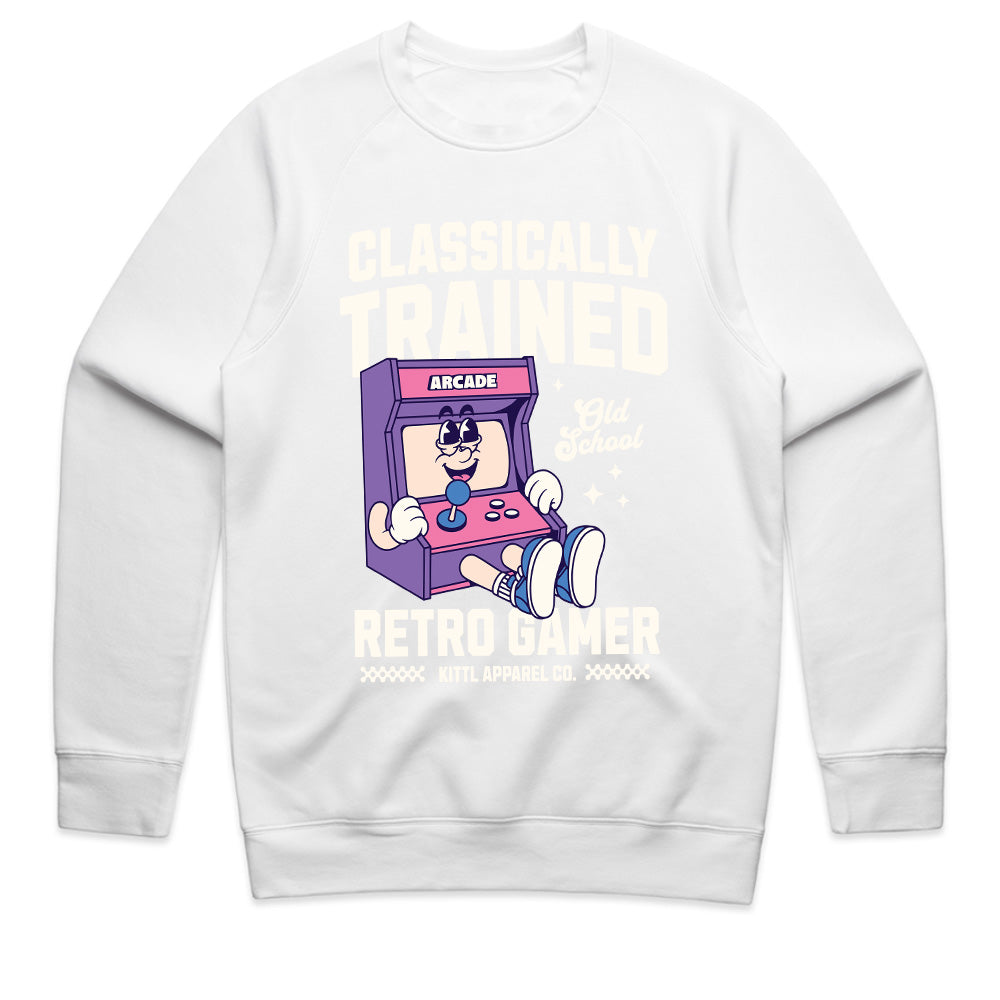 "Classically Trained Retro Gamer – Vintage Arcade T-Shirt"