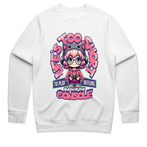 Life’s Too Short to Play Offline - Queen of the Console Gamer T-Shirt