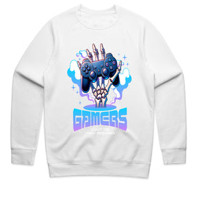 "Gamers Don’t Die, They Respawn – Skeleton Hand Gaming T-Shirt"