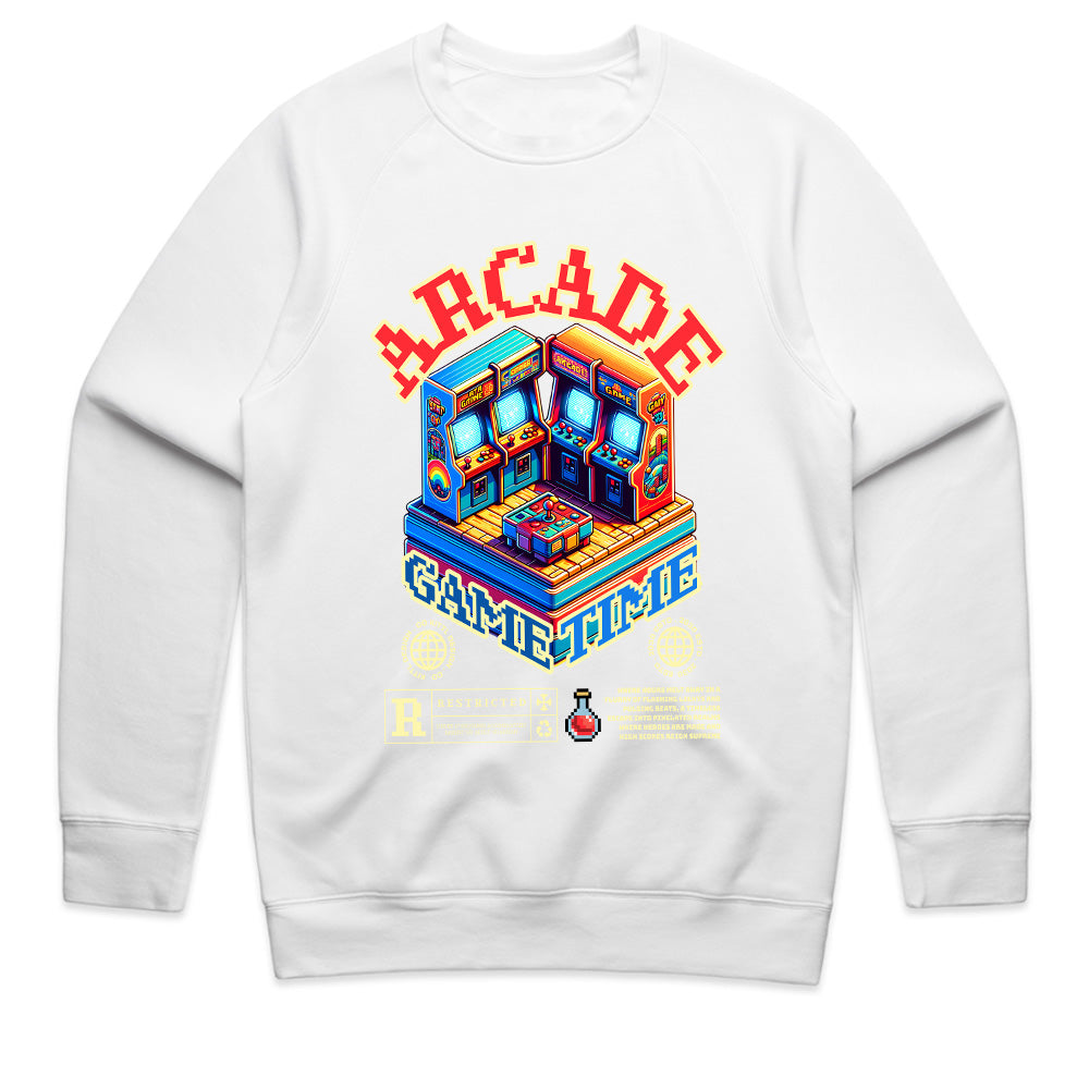 "Arcade Game Time – Retro Neon Gaming T-Shirt for Classic Gamers"