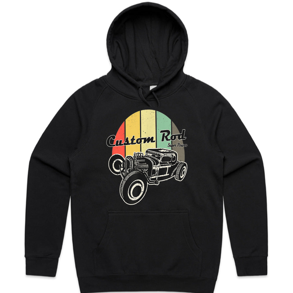 "Custom Rod T-Shirt | Vintage Hot Rod Design with Super Power Vibes