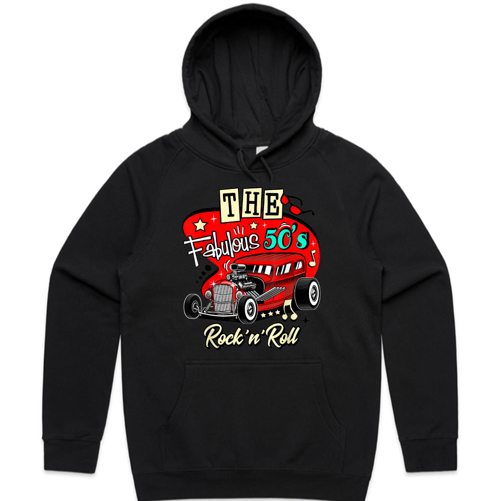 The Fabulous 50s Rock ‘n’ Roll Hot Rod T-Shirt – Vintage Sock Hop & Classic Car Tee
