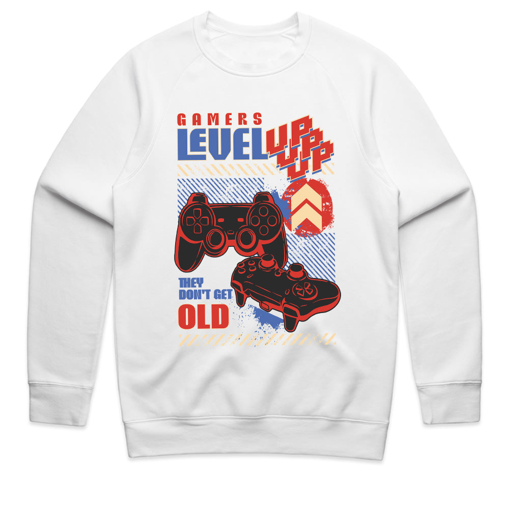 "Gamers Level Up – They Don’t Get Old" Retro Gaming Controller T-Shirt