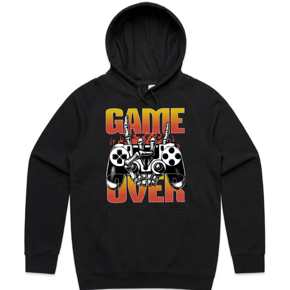 "Game Over" Skull Gamer T-Shirt - Hardcore Gaming Controller Design