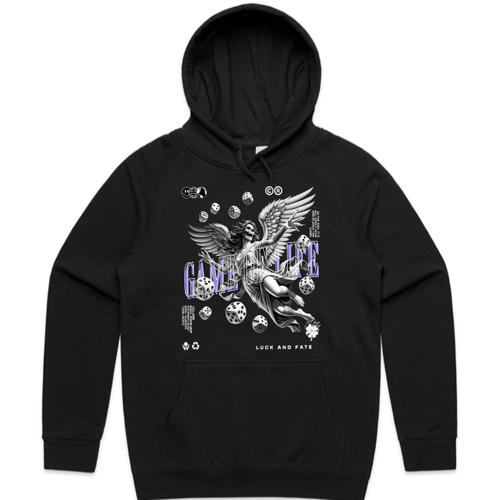 "Game of Life – Gothic Angel & Dice Fate T-Shirt"
