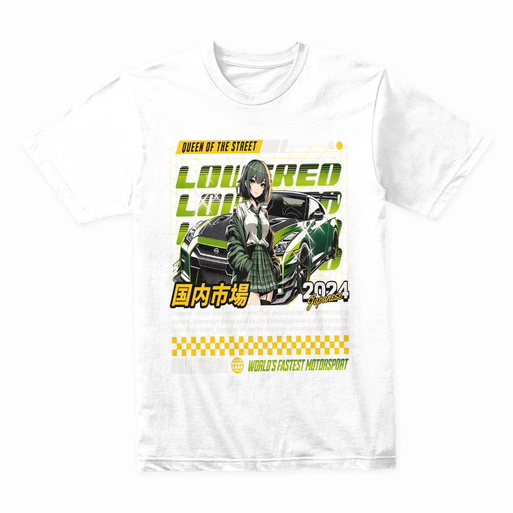 Queen of the Street – JDM Anime Street Racing T-Shirt