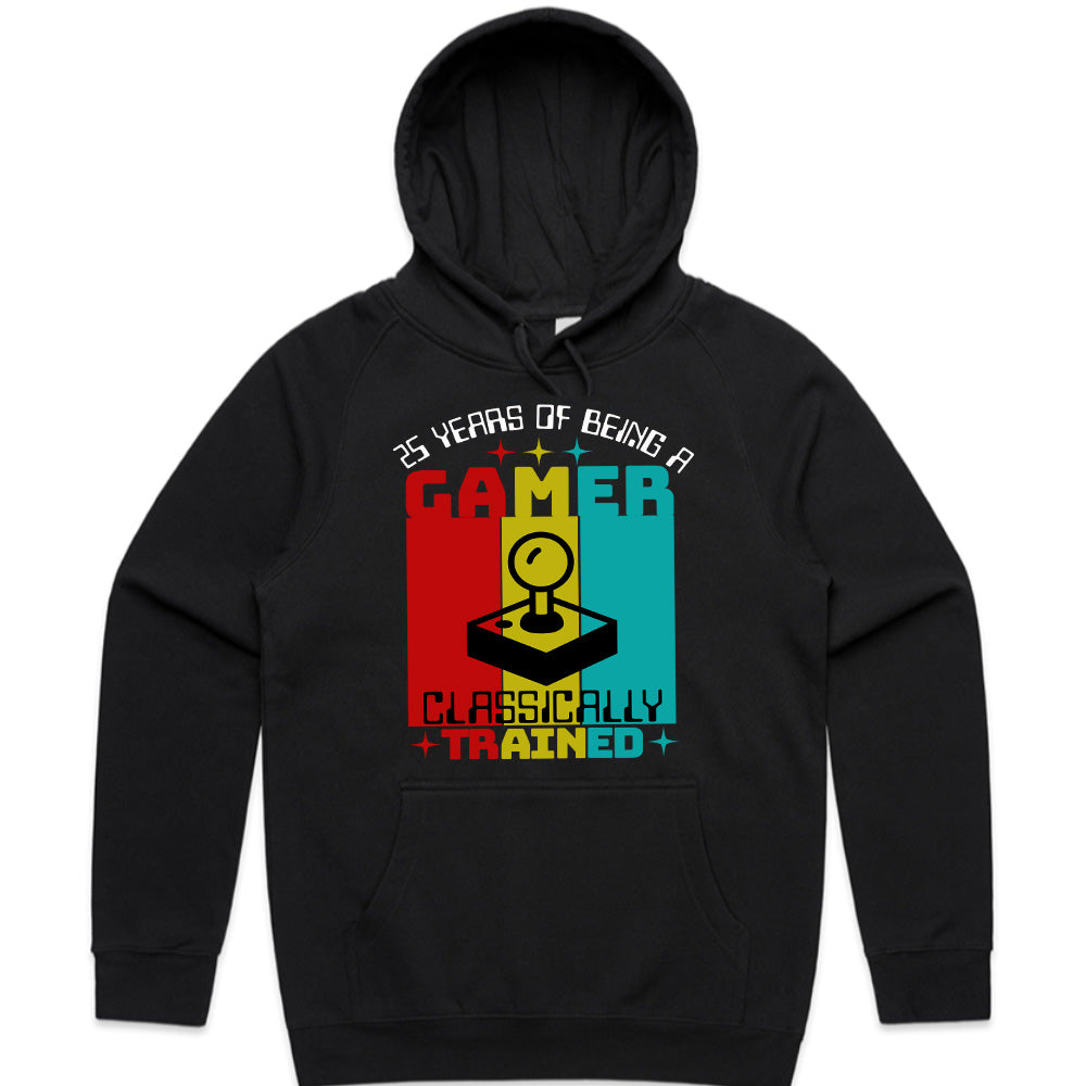 "25 Years of Being a Gamer" Classically Trained Retro Arcade T-Shirt