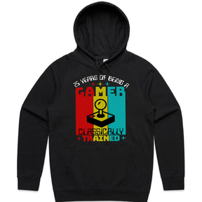 "25 Years of Being a Gamer" Classically Trained Retro Arcade T-Shirt