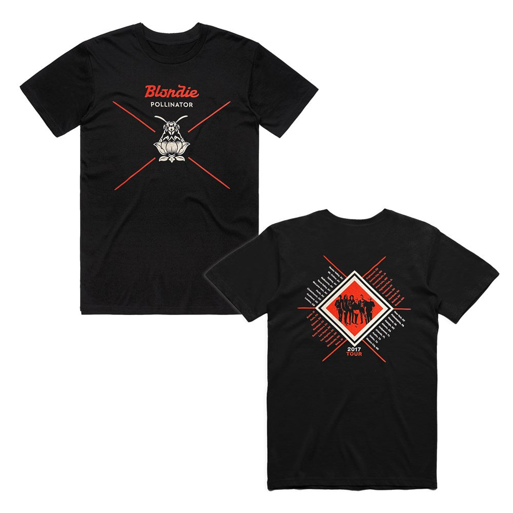 Blondie - Pollinator Tour T-shirt 2017 - Black (Limited Tour Item)