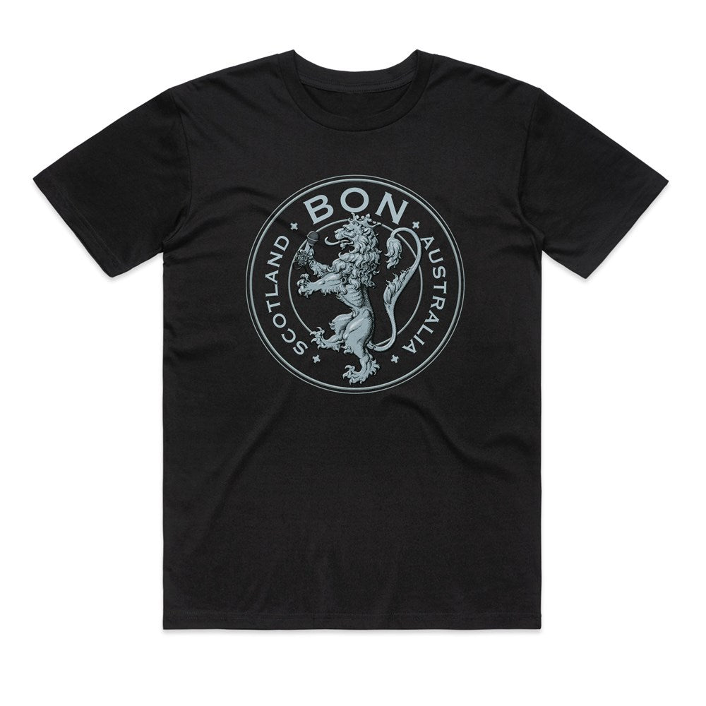 Bon Scott - Crest Logo Black T-shirt