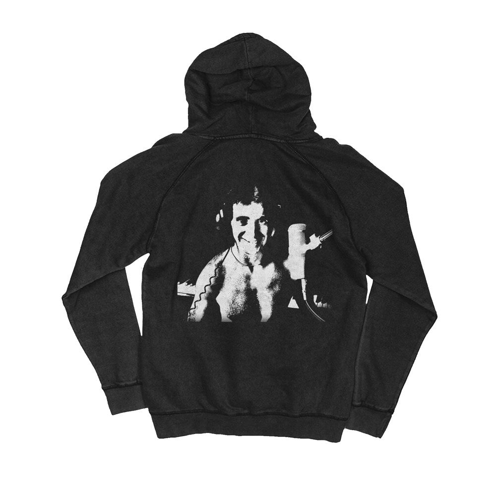 Bon Scott - Studio Pic Black Vintage Wash Hood