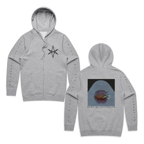 Bring Me The Horizon - Parasite Eve - Grey Marle Zip Hooded Sweatshirt