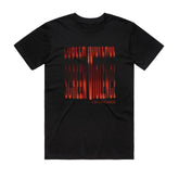 Chvrches - SV Red Text - Black T-Shirt
