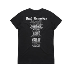 Dead Kennedys - Logo Tour Womens T-shirt 2014 - Black (Limited Tour Item)
