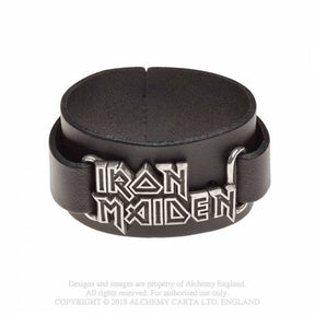 Iron Maiden - Logo Leather Wriststrap