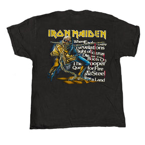 Iron Maiden - POM Tracklist - T-shirt Vintage Black