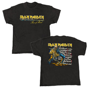 Iron Maiden - POM Tracklist - T-shirt Vintage Black