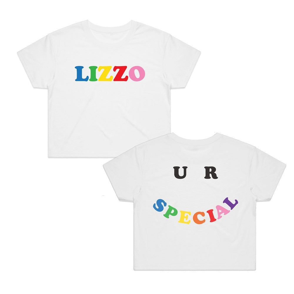 Lizzo - Special Letters - Womens  Crop T-shirt White