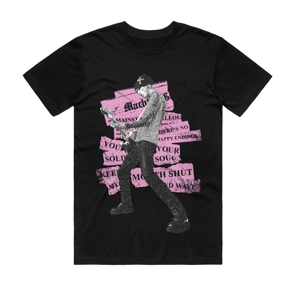 Machine Gun Kelly - Newspaper - Black T-shirt