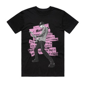 Machine Gun Kelly - Newspaper - Black T-shirt