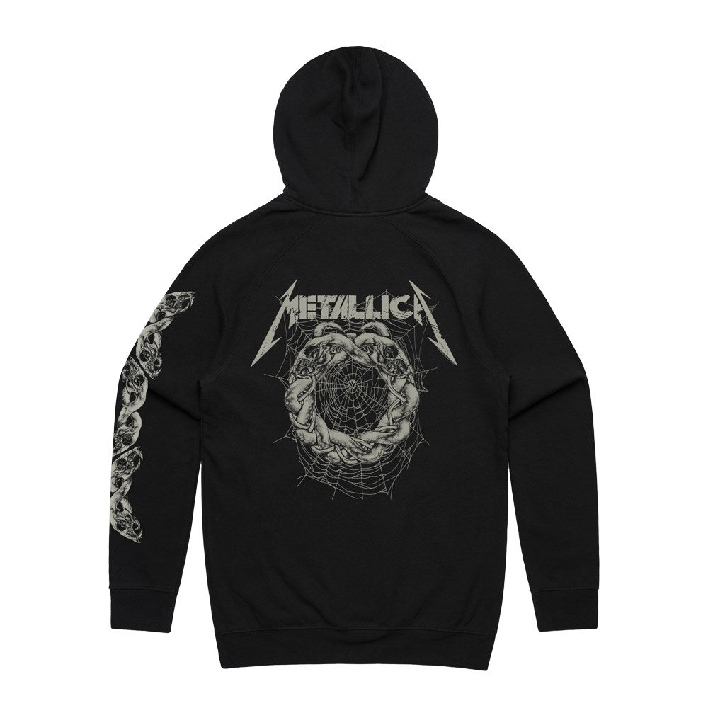 Metallica - Snake Ring - Black Pullover Hooded Sweatshirt
