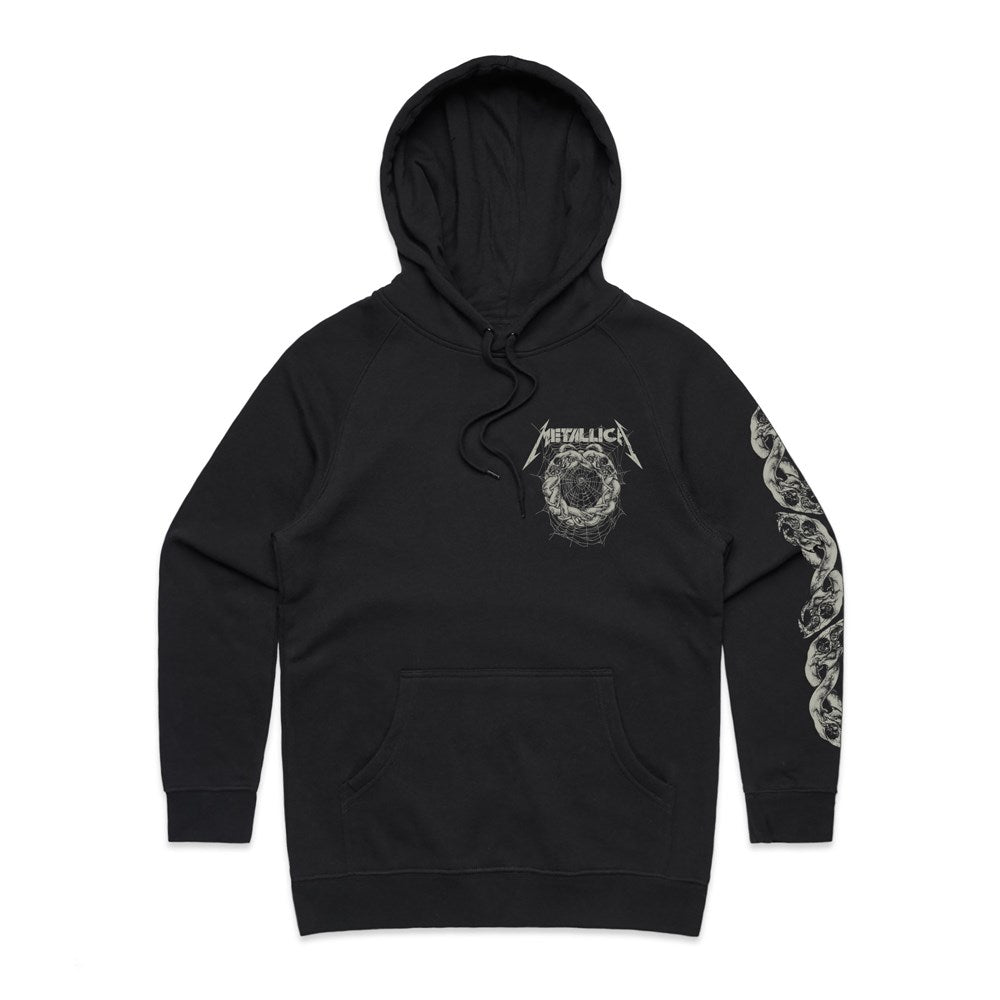 Metallica - Snake Ring - Black Pullover Hooded Sweatshirt