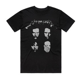 Metallica - Four Faces Retro - T-shirt Black
