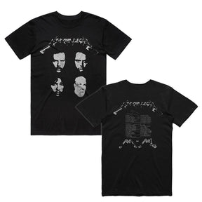 Metallica - Four Faces Retro - T-shirt Black