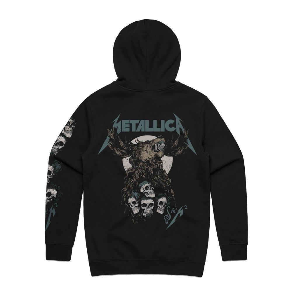 Metallica - S&M2 Skulls - Black Hooded Sweatshirt