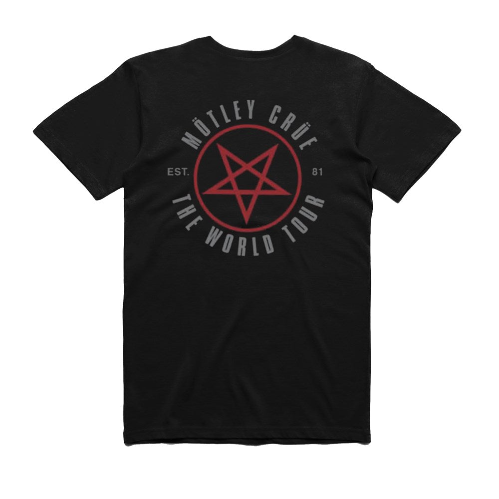 Motley Crue - Bolt World Tour -  Tshirt Black