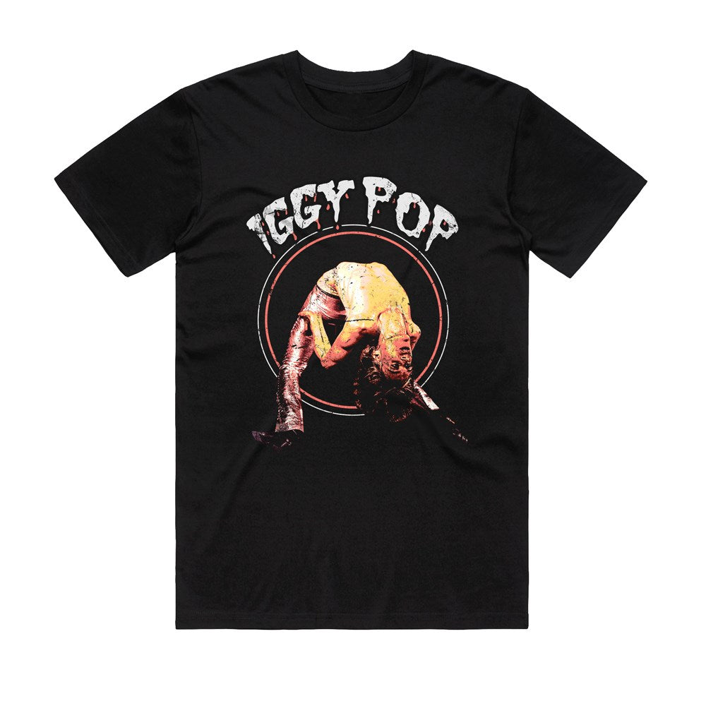The Stooges - Back Bend Circle - Black T-shirt