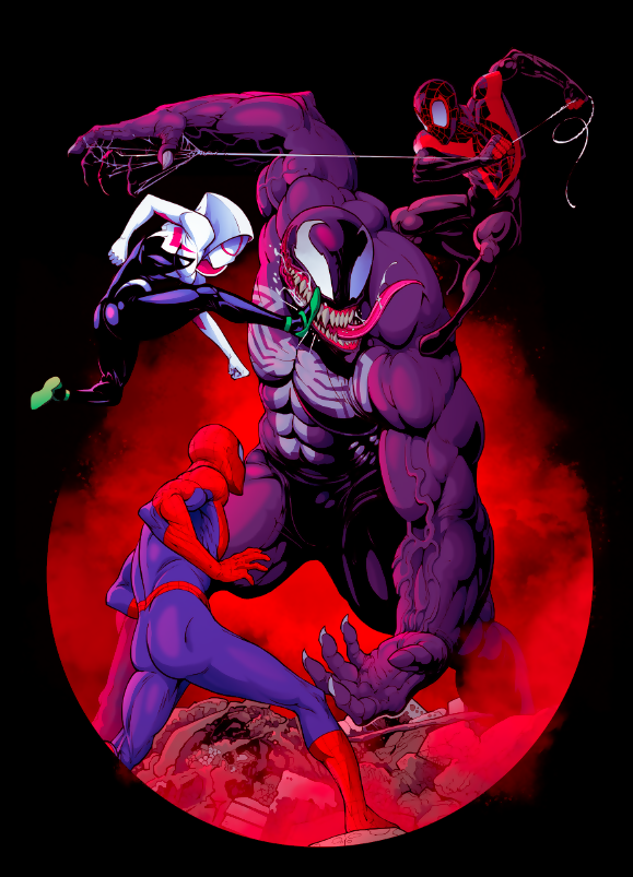 VENOM VS THE SPIDERS